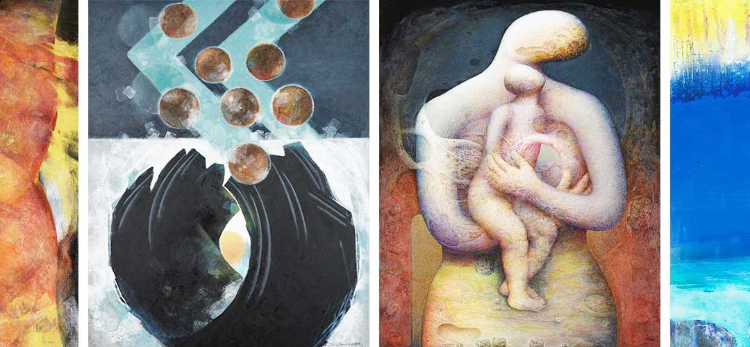 4/15 – 4/28 X４展｜X4 Exhibition 変奏 variation 感動 足りていますか 生方 純一｜川内 悟｜中島 敏明｜山中 宣明 | 愛でるギャラリー祝 帝国ホテルプラザ