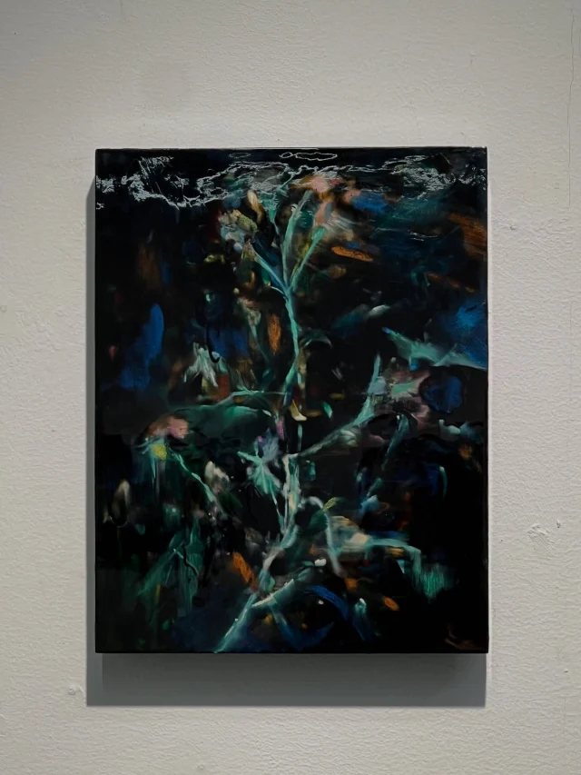 【真作】絵画　上野泰郎　日本画12号　花　大胆な色彩　共シール　箱入　V104 真作】絵画 上野泰郎 日本画12号 花 大胆な色彩 共シール 箱入 V104